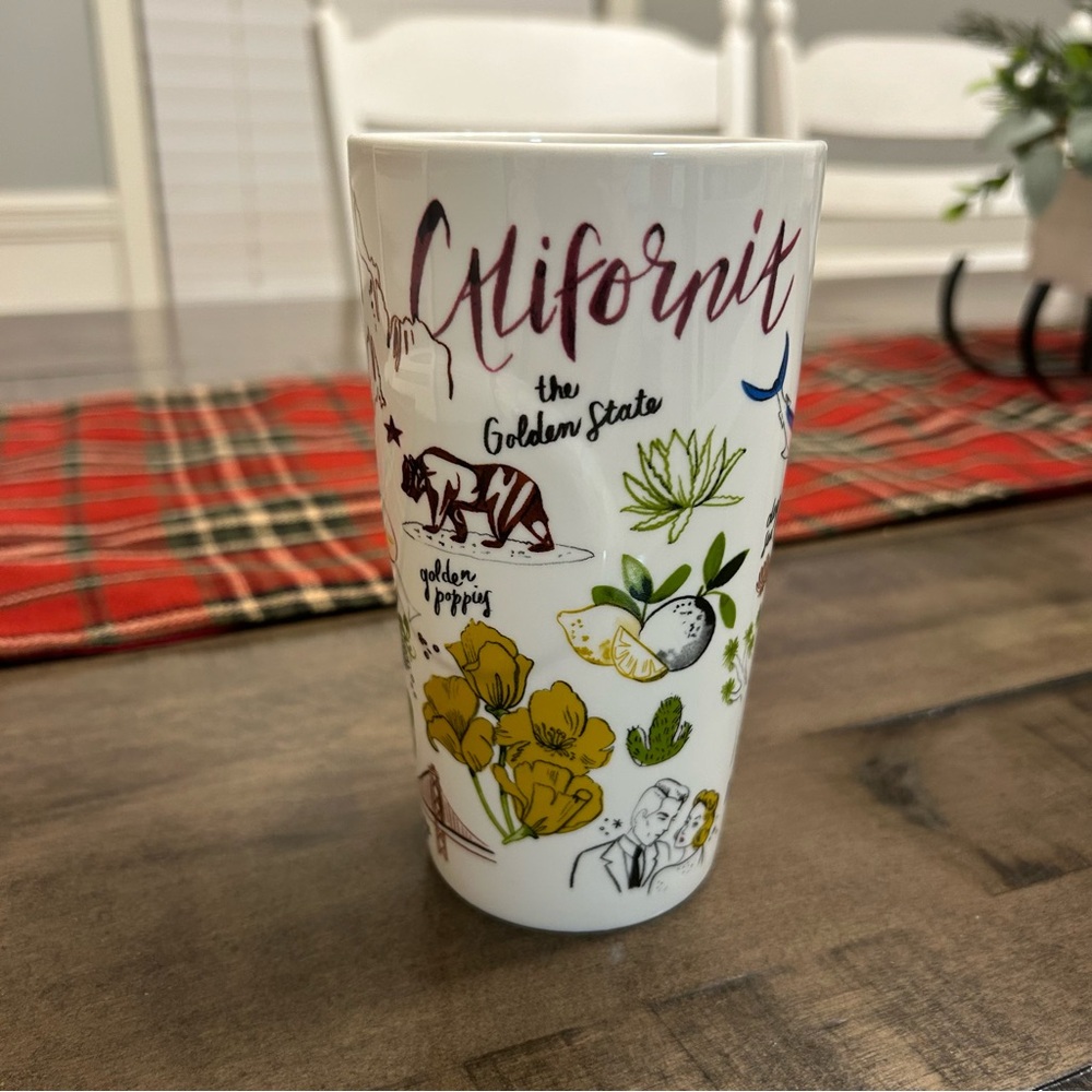 Starbucks Limited Edition 2016 California Double Wall Ceramic Tumbler 12 Oz - Picture 1 of 6
